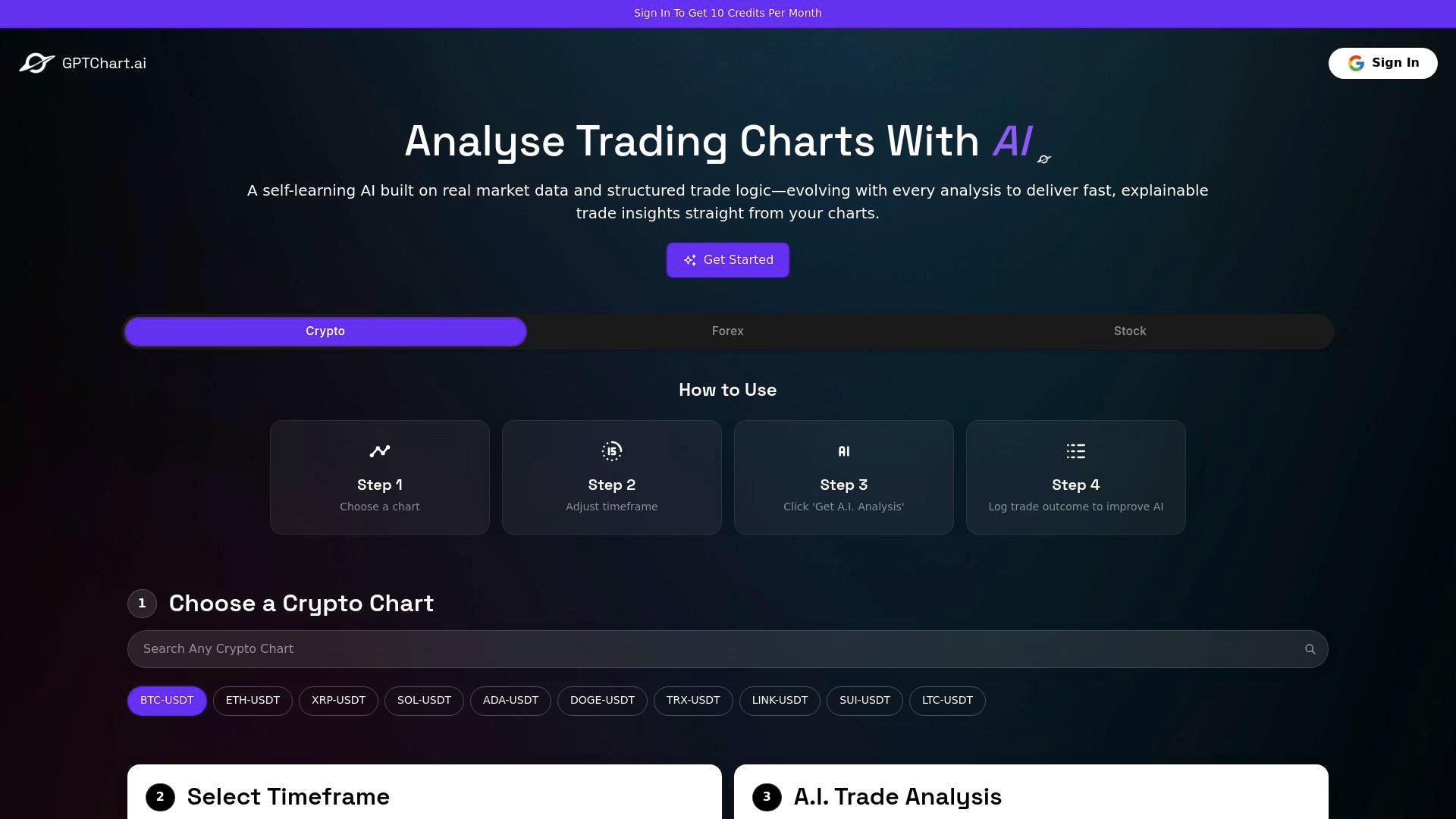 GPTChart.ai - AI-powered tool for fast trading insights.
