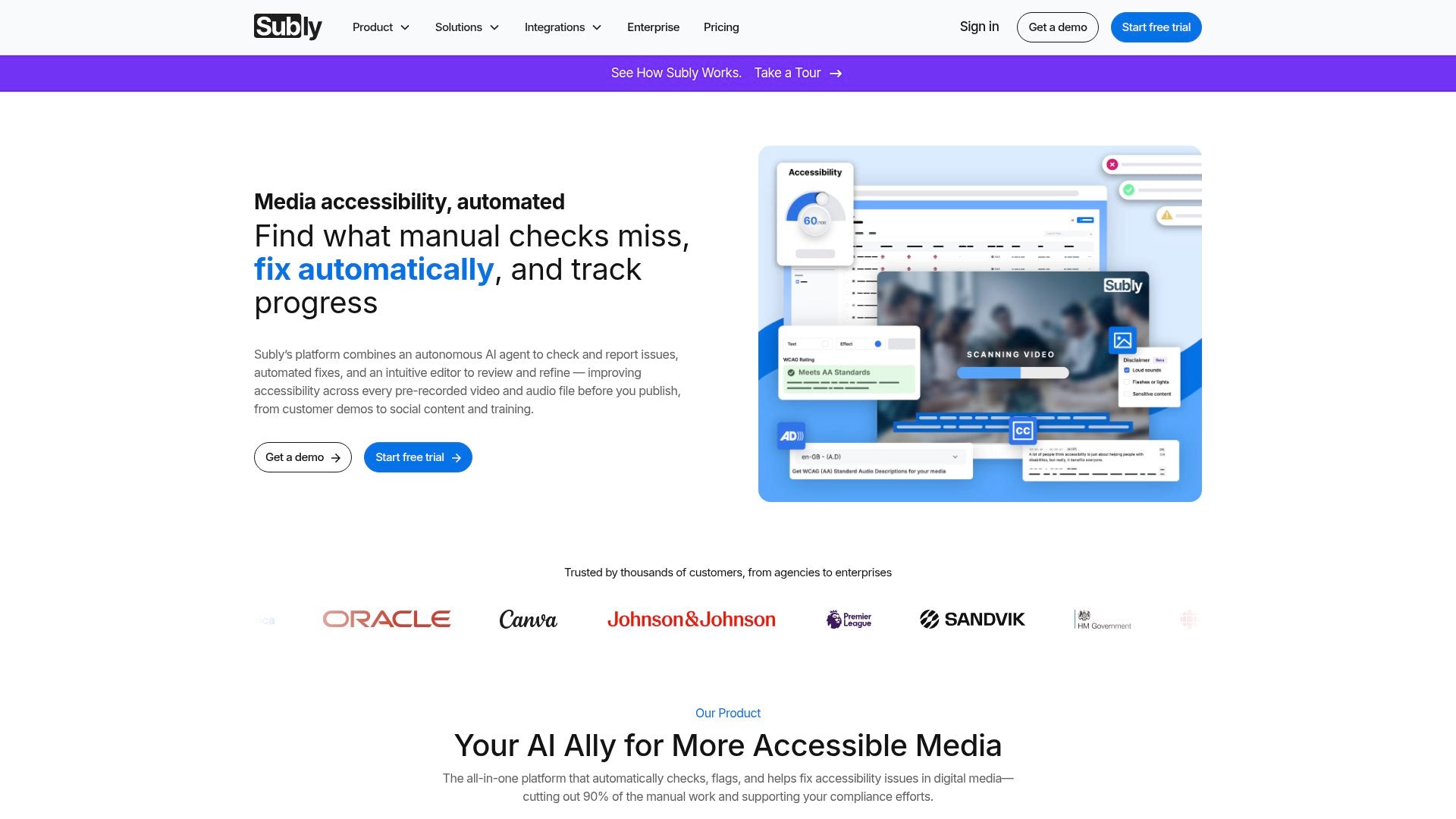 Subly - Transform audio into shareable video content effortlessly.