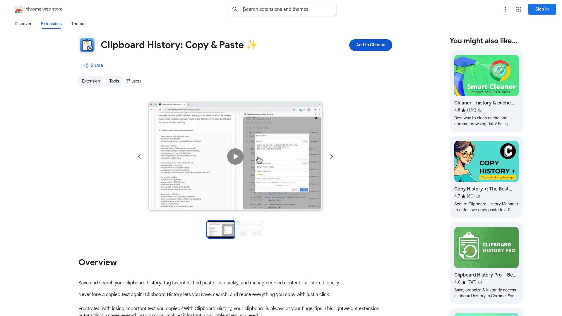 Clipboard History Copy - A Chrome extension to save and retrieve copied ...