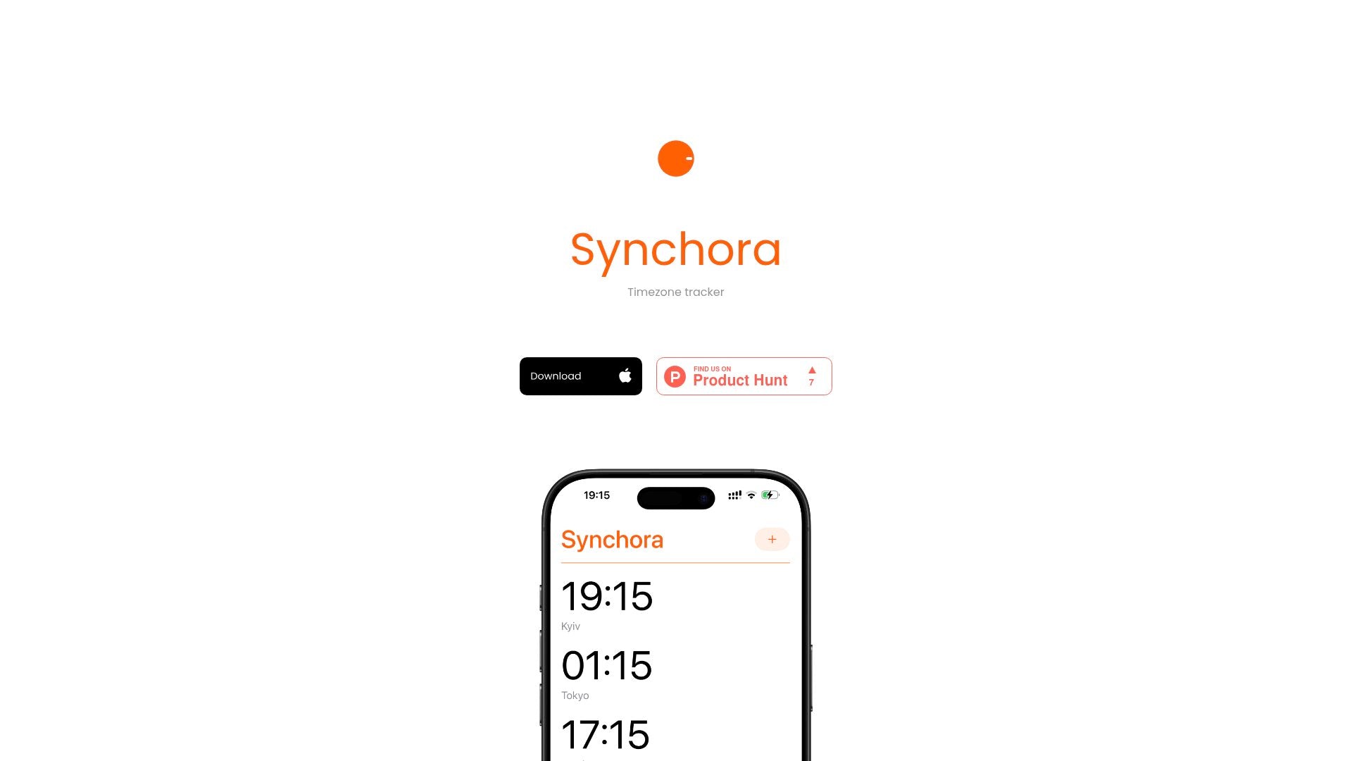 Synchora - Track time zones globally with ease.