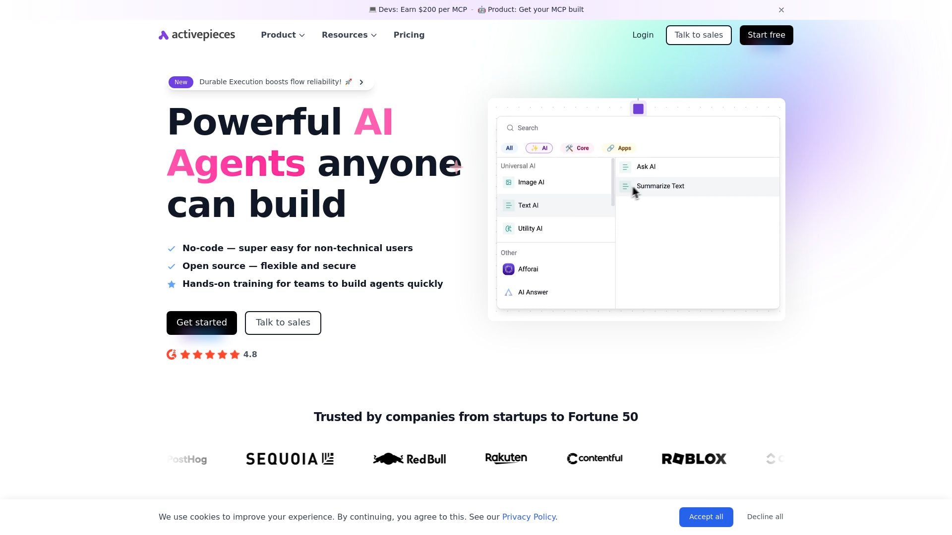 Activepieces - Activepieces offers secure, open-source AI automation ...